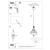 Lampa wisząca ANATA czarna SL.0146 - Sollux