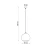 Lampa wisząca BALL biała SL.0256 - Sollux