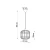 Lampa wisząca CELTA biała SL.0295 - Sollux