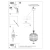 Lampa wisząca CELTA czarna SL.0296 - Sollux