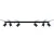 Plafon RING 6L czarny SL.0334 - Sollux