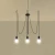 Żyrandol EDISON 3 czarny SL.0370 - Sollux