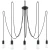 Żyrandol EDISON 5 czarny SL.0371 - Sollux