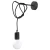 Kinkiet EDISON czarny SL.0373 - Sollux