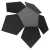 Kinkiet PENTA czarny SL.0423 - Sollux