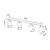 Plafon MERIDA 4L czarny SL.0459 - Sollux