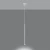Lampa wisząca PASTELO 1 biała SL.0465 - Sollux