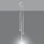 Lampa wisząca PASTELO 3P biała SL.0467 - Sollux