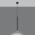 Lampa wisząca PASTELO 1 czarna SL.0469 - Sollux