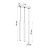 Lampa wisząca PASTELO 3 czarna SL.0470 - Sollux