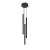Lampa wisząca PASTELO 3P czarna SL.0471 - Sollux