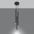 Lampa wisząca PASTELO 3P czarna SL.0471 - Sollux