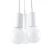 Lampa wisząca DIEGO 3 biała SL.0570 - Sollux
