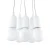 Lampa wisząca DIEGO 5 biała SL.0571 - Sollux