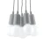 Lampa wisząca DIEGO 5 szara SL.0577 - Sollux