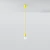 Lampa wisząca DIEGO 1 żółta SL.0578 - Sollux