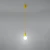 Lampa wisząca DIEGO 1 żółta SL.0578 - Sollux