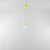 Lampa wisząca DIEGO 1 żółta SL.0578 - Sollux