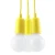 Lampa wisząca DIEGO 3 żółta SL.0579 - Sollux