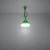 Lampa wisząca DIEGO 5 zielony SL.0583 - Sollux