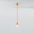 Lampa wisząca DIEGO 1 pomarańczowy SL.0584 - Sollux