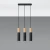 Lampa wisząca PABLO 3L czarna SL.0634 - Sollux