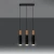 Lampa wisząca PABLO 3L czarna SL.0634 - Sollux