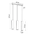Lampa wisząca LINO 3L SL.0638 - Sollux
