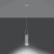 Lampa wisząca BORGIO 1 biały SL.0647 - Sollux