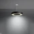 Żyrandol SATURNO SLIM 50 czarny SL.0750 - Sollux