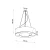 Żyrandol SATURNO SLIM 70 czarny SL.0754 - Sollux