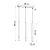 Lampa wisząca MOZAICA 3L czarny/miedź SL.0889 - Sollux