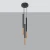Lampa wisząca MOZAICA 3P czarny/miedź SL.0890 - Sollux