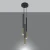 Lampa wisząca MOZAICA 3P czarny/złoto SL.0893 - Sollux