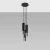 Lampa wisząca LOOPEZ 3P czarny/chrom SL.0943 - Sollux