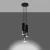 Lampa wisząca LOOPEZ 3P czarny/chrom SL.0943 - Sollux