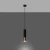 Lampa wisząca LOOPEZ 1 czarny/miedź SL.0946 - Sollux