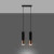 Lampa wisząca LOOPEZ 2 czarny/miedź SL.0947 - Sollux