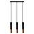 Lampa wisząca LOOPEZ 3L czarny/miedź SL.0948 - Sollux
