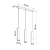 Lampa wisząca LOOPEZ 3L czarny/miedź SL.0948 - Sollux