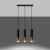 Lampa wisząca LOOPEZ 3L czarny/miedź SL.0948 - Sollux