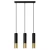 Lampa wisząca LOOPEZ 3L czarny/złoty SL.0954 - Sollux