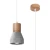 Lampa wisząca QUBIC szara SL.0964 - Sollux