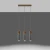 Lampa wisząca ZANE 3 szara SL.0967 - Sollux