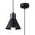 Lampa wisząca TALEJA 1 czarna [E27] SL.0985 - Sollux