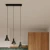 Lampa wisząca TALEJA 3 czarna [E27] SL.0986 - Sollux