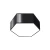 Plafon SUNDE 11 czarny SL.1059 - Sollux