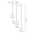 Lampa wisząca TULOS 3L biała SL.1085 - Sollux