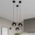 Lampa wisząca TULOS 3L czarna SL.1089 - Sollux