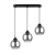 Lampa wisząca ALINO 3 czarna SL.1142 - Sollux